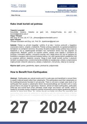  KAKO IMATI KORISTI OD POTRESA
