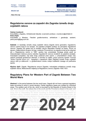  REGULATORNE OSNOVE ZA ZAPADNI DIO ZAGREBA IZMEĐU DVAJU SVJETSKIH RATOVA