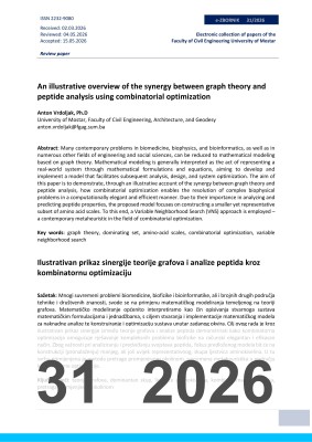 Cover of AN ILLUSTRATIVE OVERVIEW OF THE SYNERGY BETWEEN GRAPH THEORY AND PEPTIDE ANALYSIS USING COMBINATORIAL OPTIMIZATION