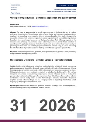 Cover of WATERPROOFING IN TUNNELS – PRINCIPLES, APPLICATION AND QUALITY CONTROL