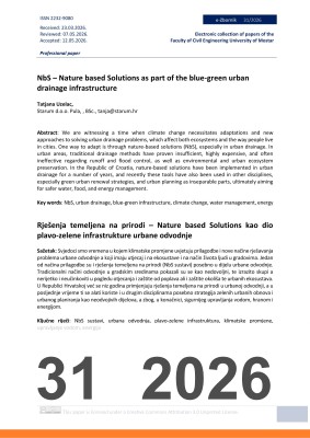 Cover of NBS – NATURE BASED SOLUTIONS AS PART OF THE BLUE-GREEN URBAN DRAINAGE INFRASTRUCTURE